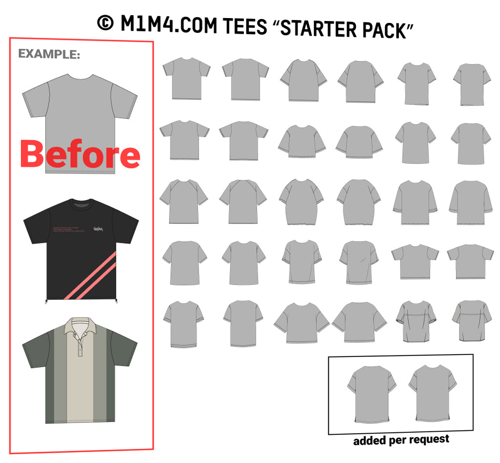 M1M4 STARTER PACK + TECHPACK TEMPLATE