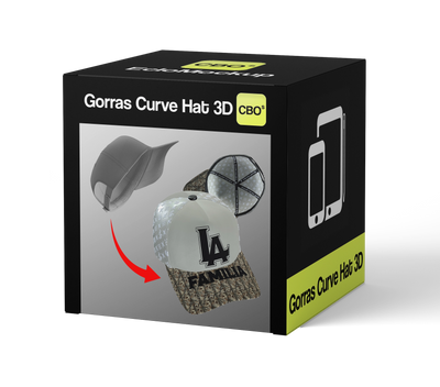 Gorras Curve Hat 3D Mockup [CBOs]