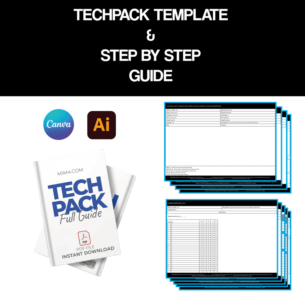 M1M4 STARTER PACK + TECHPACK TEMPLATE