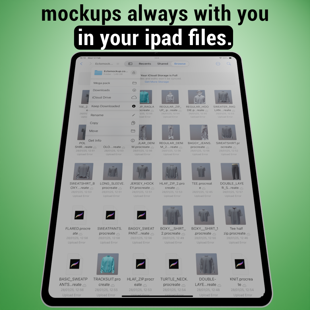 PROCREATE 3D STARTER PACK – Eclomockup