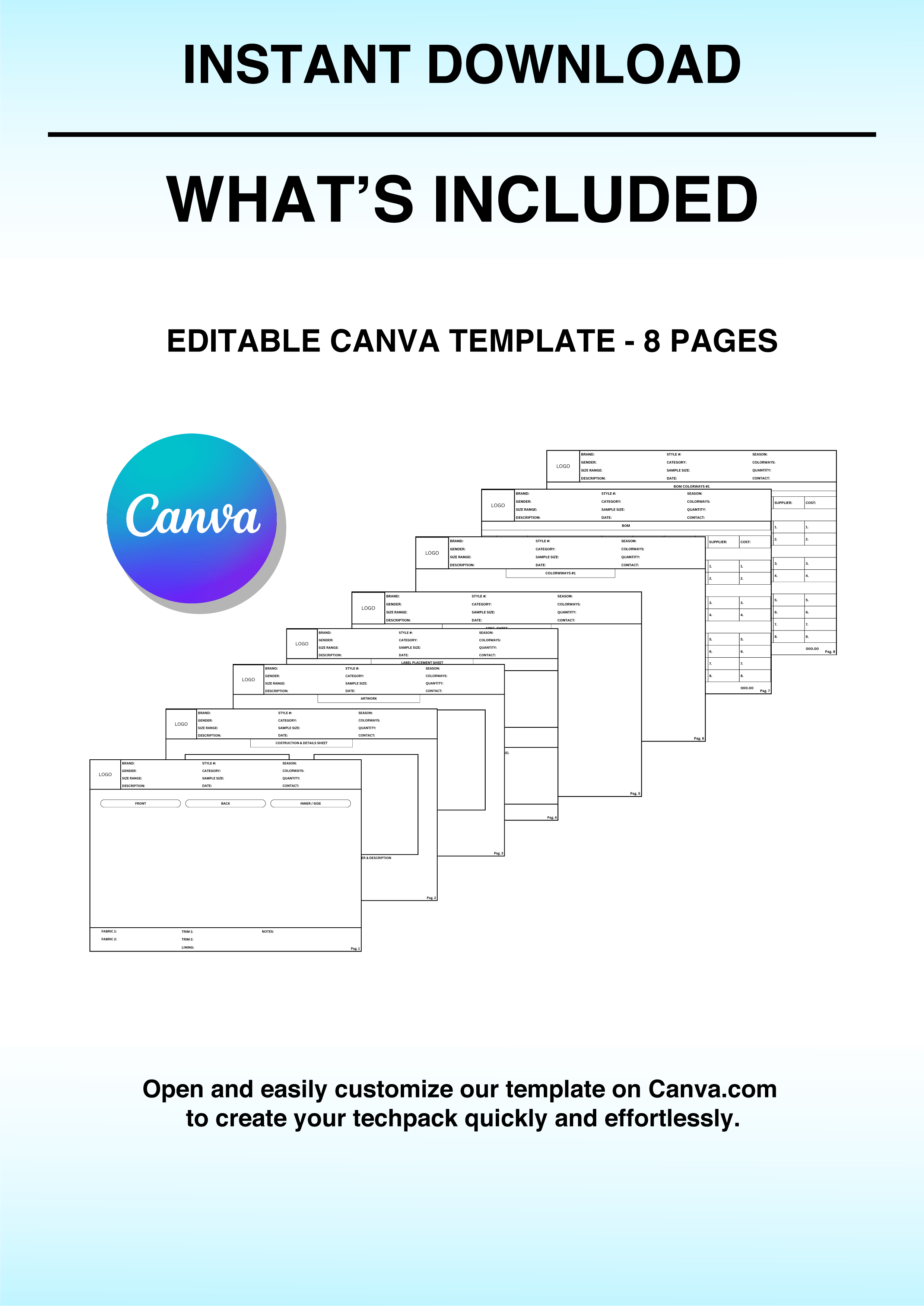 M1M4 Starter Pack + Techpack Template